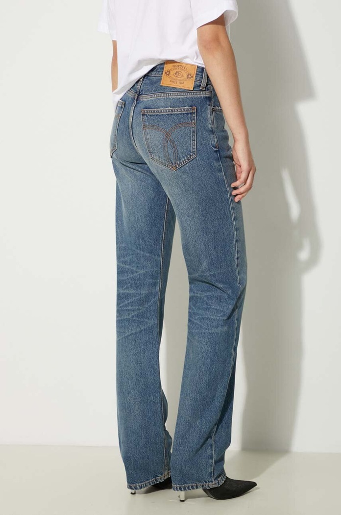Одежда Джинсы Fiorucci Mid Blue Straight Fit Jeans W01FPDJE075DN01DN02 голубой