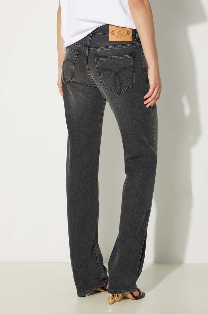 Дрехи Дънки Fiorucci Faded Black Straight Fit Jeans W01FPDJE075DN01DN05 черен