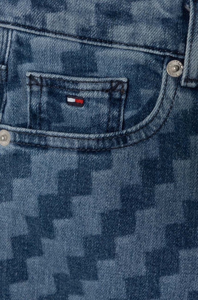 Dziewczynka Tommy Hilfiger jeansy dziecięce KG0KG07740.PPYH niebieski