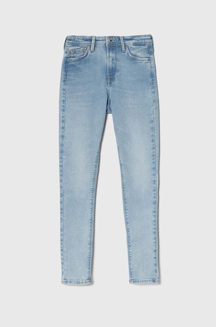 Pepe Jeans jeans copii SKINNY JEANS HW JR reglabil albastru PG201675XW4