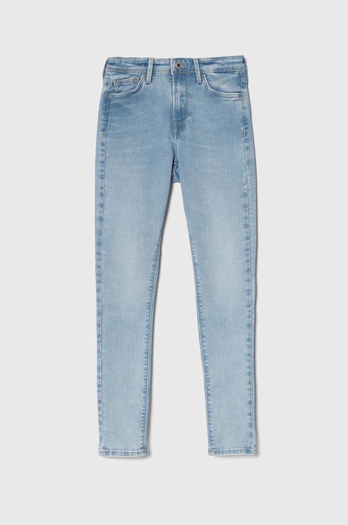 Pepe Jeans jeans copii SKINNY JEANS HW JR reglabil albastru PG201675XW4