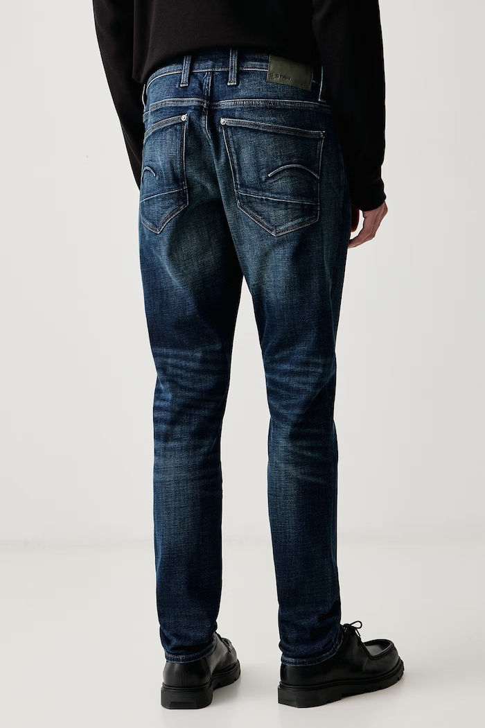 Odzież G-Star Jeansy skinny męskie Revend FWD Skinny D20071.D634 niebieski