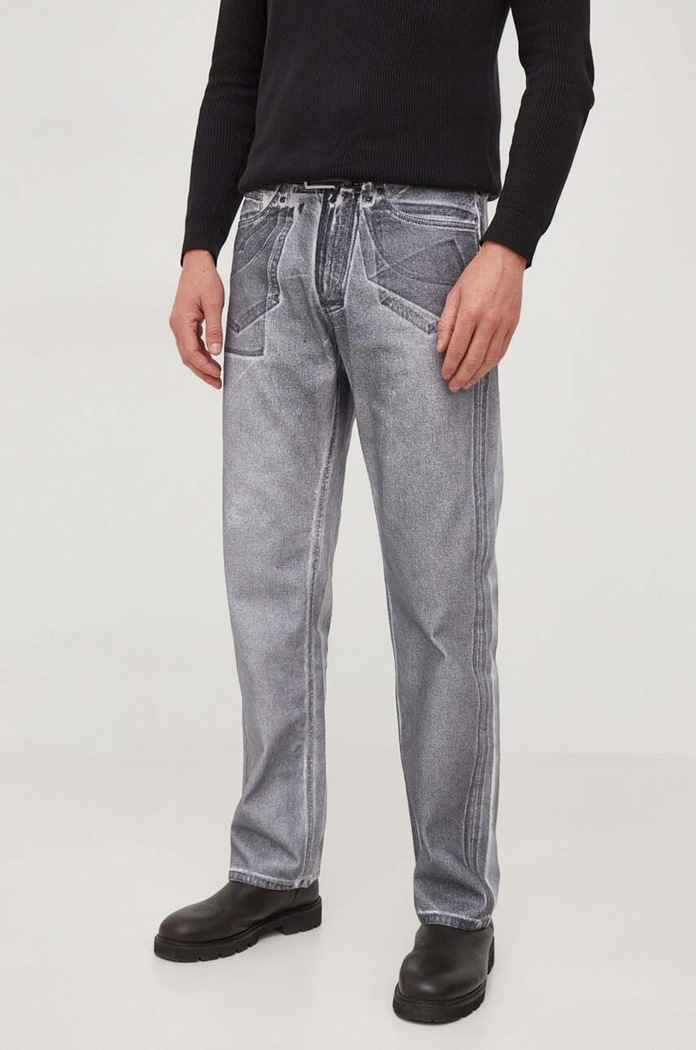 Džíny Calvin Klein Jeans 90's Straight J30J324588 šedá SS24