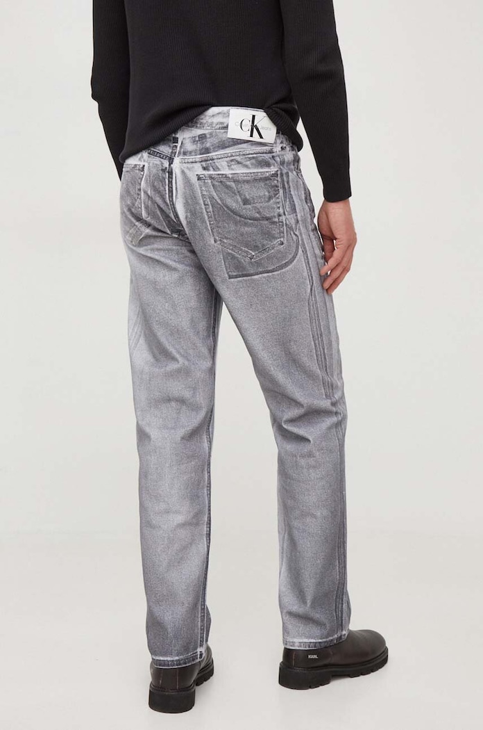 Oblečení Džíny Calvin Klein Jeans 90's Straight J30J324588 šedá