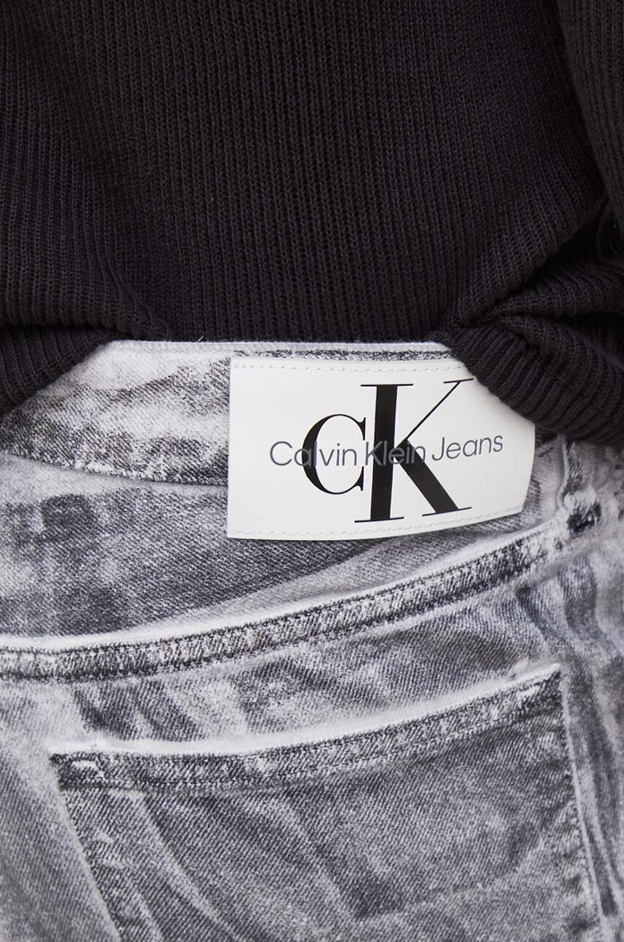 Džíny Calvin Klein Jeans 90's Straight šedá J30J324588