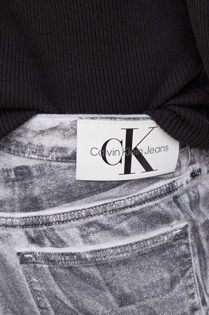 Džíny Calvin Klein Jeans 90's Straight šedá J30J324588
