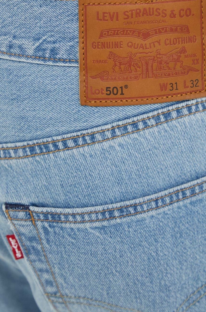 Levi's blugi straight pentru bărbați 501® LEVIS®ORIGINAL FIT albastru 00501