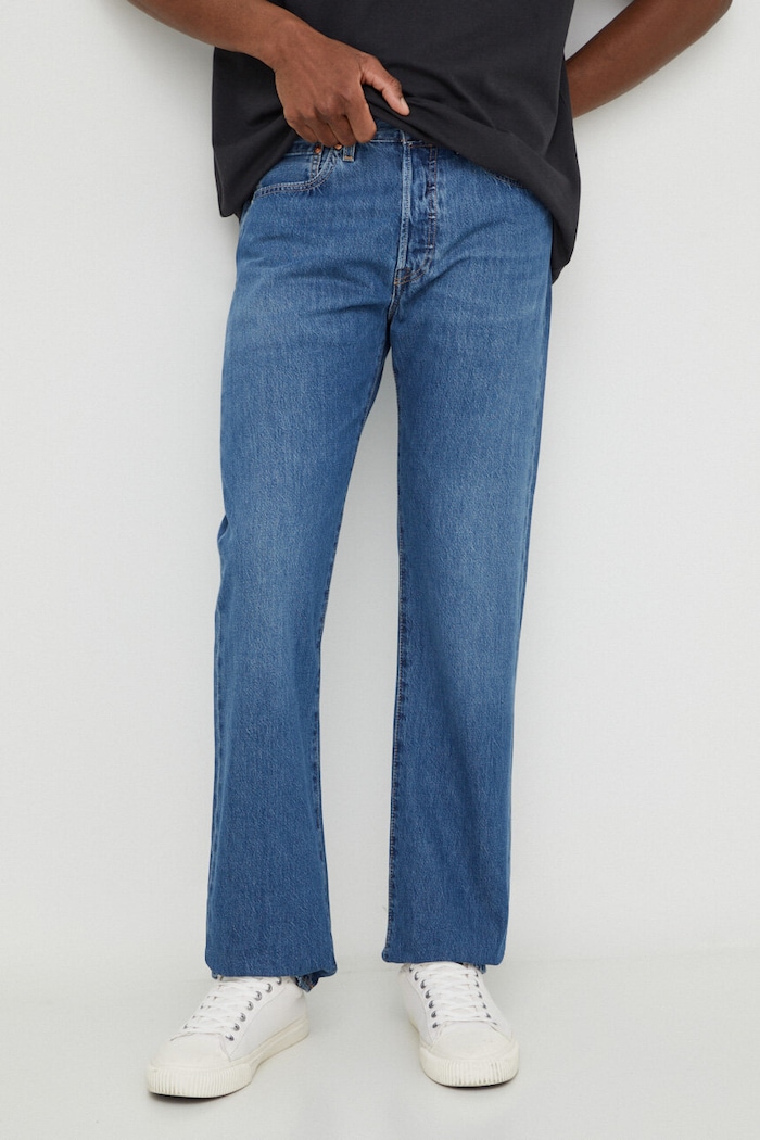 Levi's jeansy straight męskie 501® LEVIS®ORIGINAL FIT niebieski 00501
