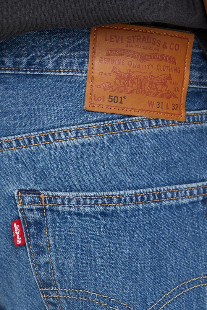 Levi's jeansy straight męskie 501® LEVIS®ORIGINAL FIT niebieski 00501