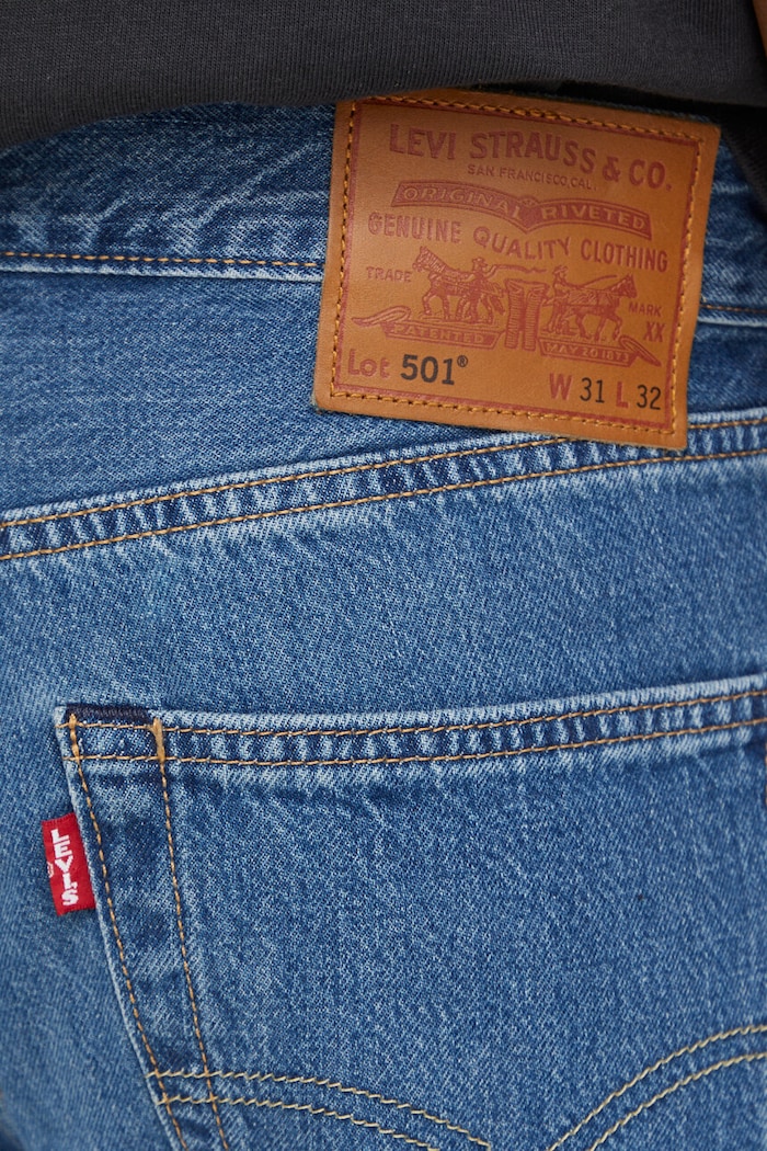 Levi's jeansy straight męskie 501® LEVIS®ORIGINAL FIT niebieski 00501