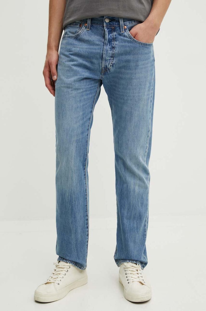 Levi's jeansy straight męskie 501® LEVIS®ORIGINAL FIT niebieski 00501