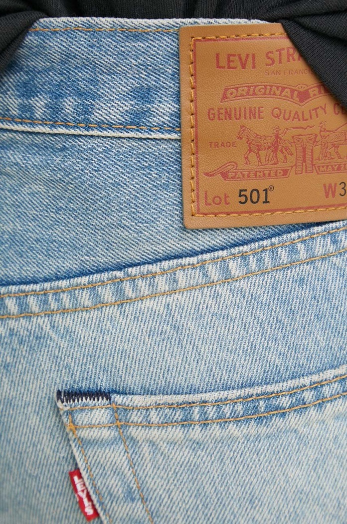 Levi's blugi straight pentru bărbați 501® LEVIS®ORIGINAL FIT 00501 albastru