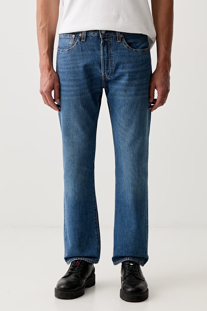 Levi's jeansy straight męskie 501® LEVIS®ORIGINAL FIT niebieski 00501