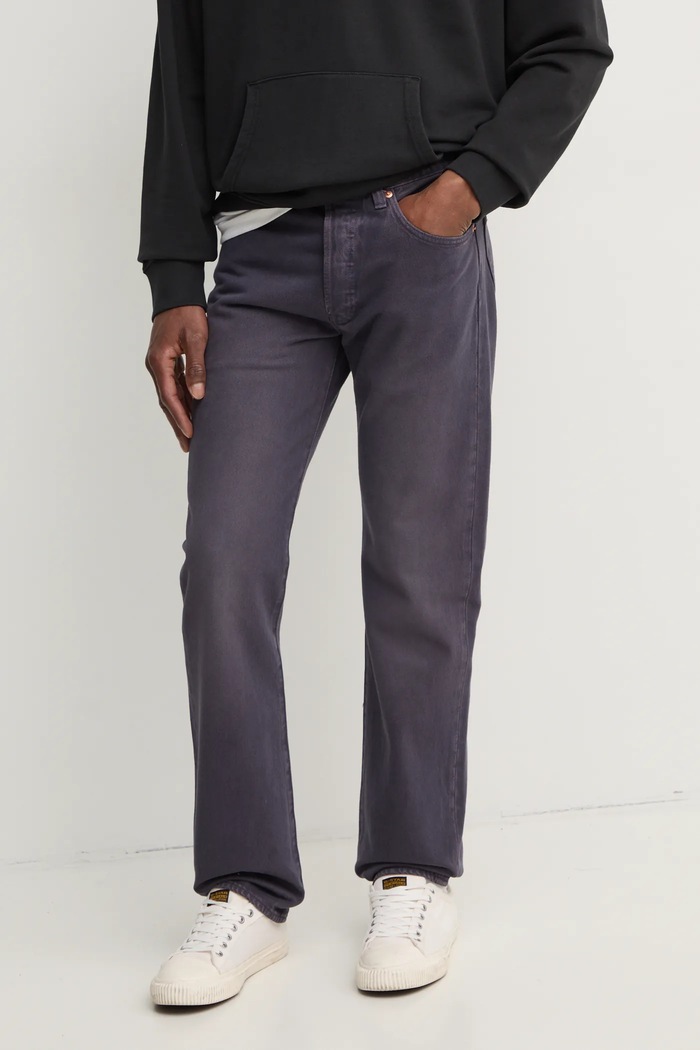 Levi's jeansy straight męskie 501® LEVIS®ORIGINAL FIT fioletowy 00501