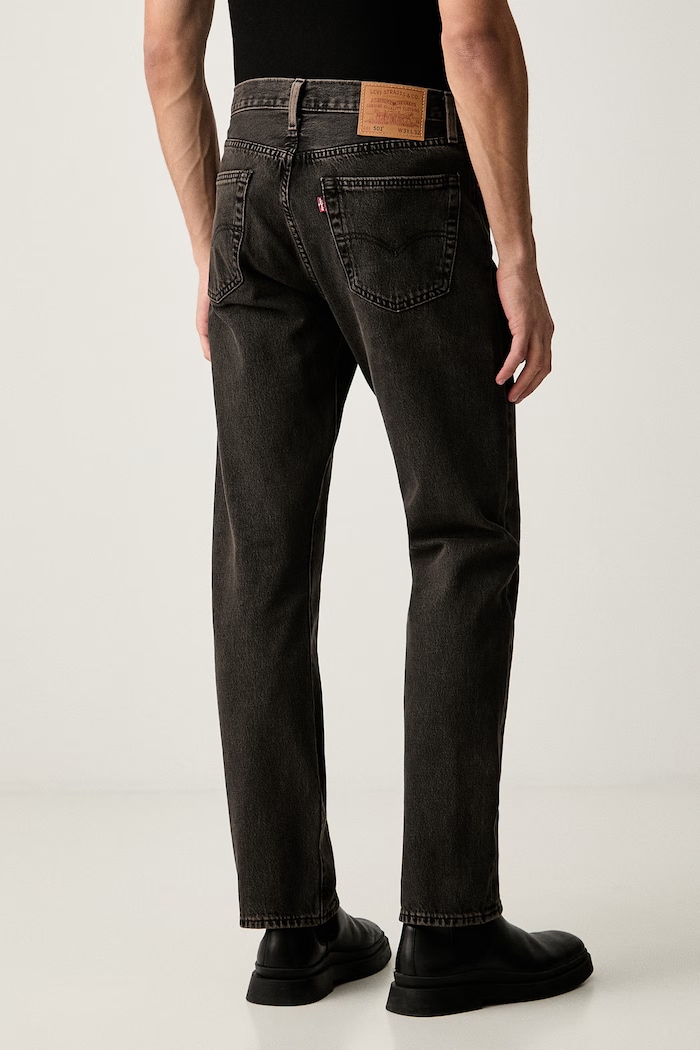 Odzież Levi's jeansy straight męskie 501® LEVIS®ORIGINAL FIT 00501 czarny