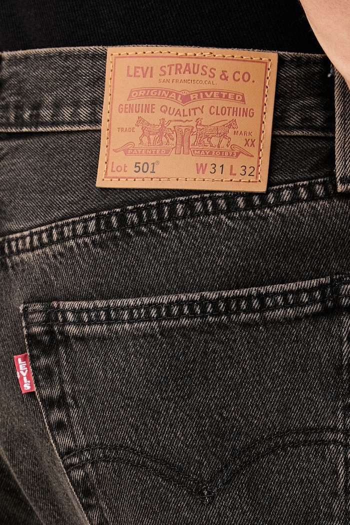 Levi's jeansy straight męskie 501® LEVIS®ORIGINAL FIT czarny 00501