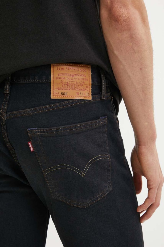 Levi's jeansy straight męskie 501® LEVIS®ORIGINAL FIT czarny 00501