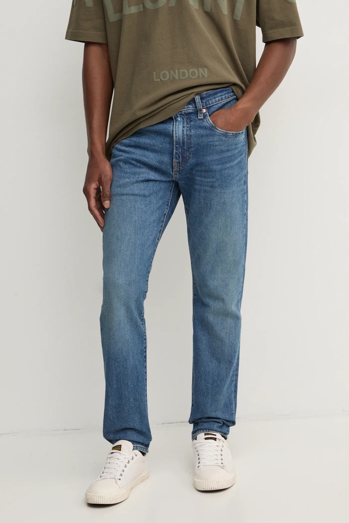 Τζιν παντελόνι Levi's 502 TAPER μπλε 29507