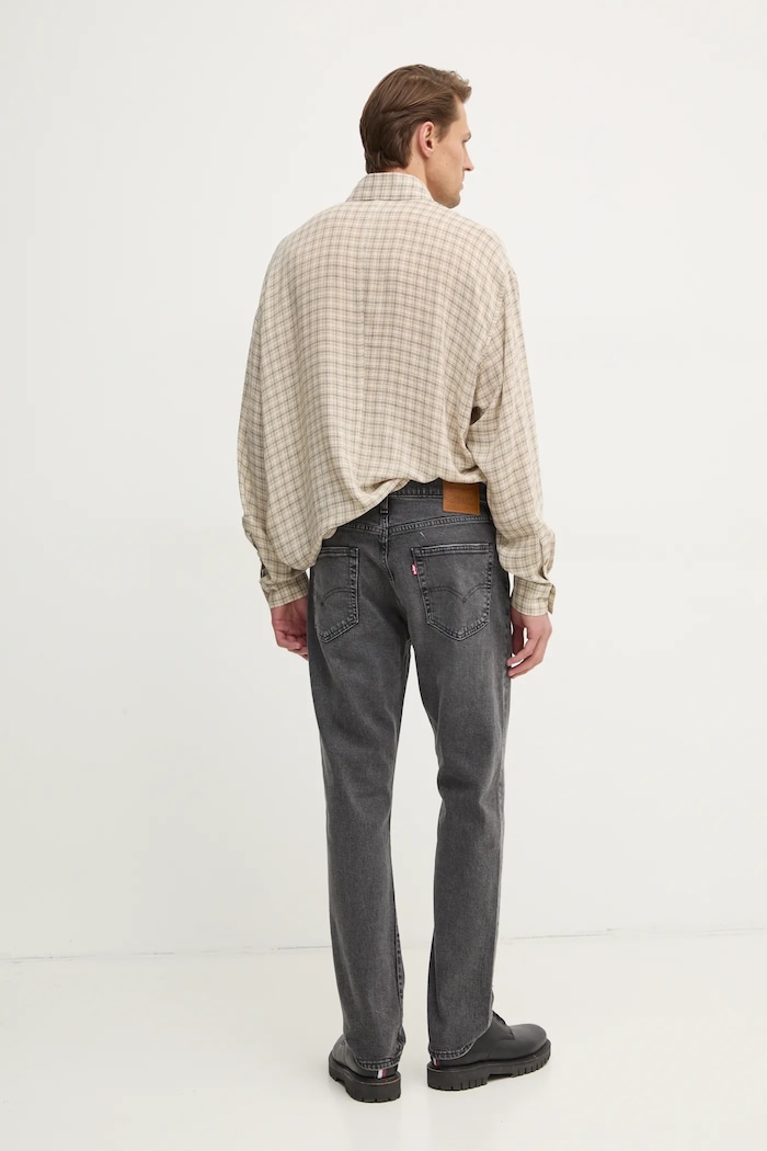 Ρούχα Τζιν παντελόνι Levi's 502 TAPER 29507 γκρί