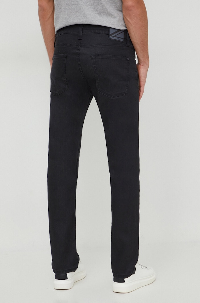 Odzież Pepe Jeans jeansy STRAIGHT JEANS COATED PM207398 czarny