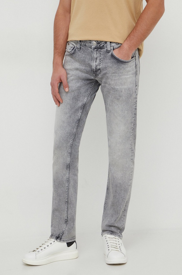 Pepe Jeans jeansy STRAIGHT JEANS STONE szary PM207404