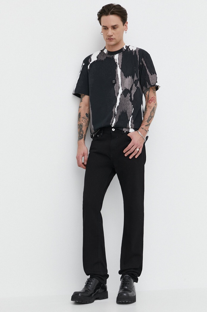 HUGO Blue jeansy 50511483 czarny SS24