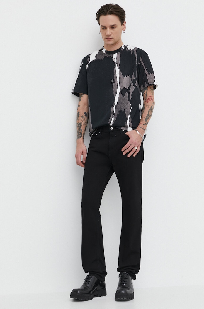 HUGO Blue jeansy 50511483 czarny SS24