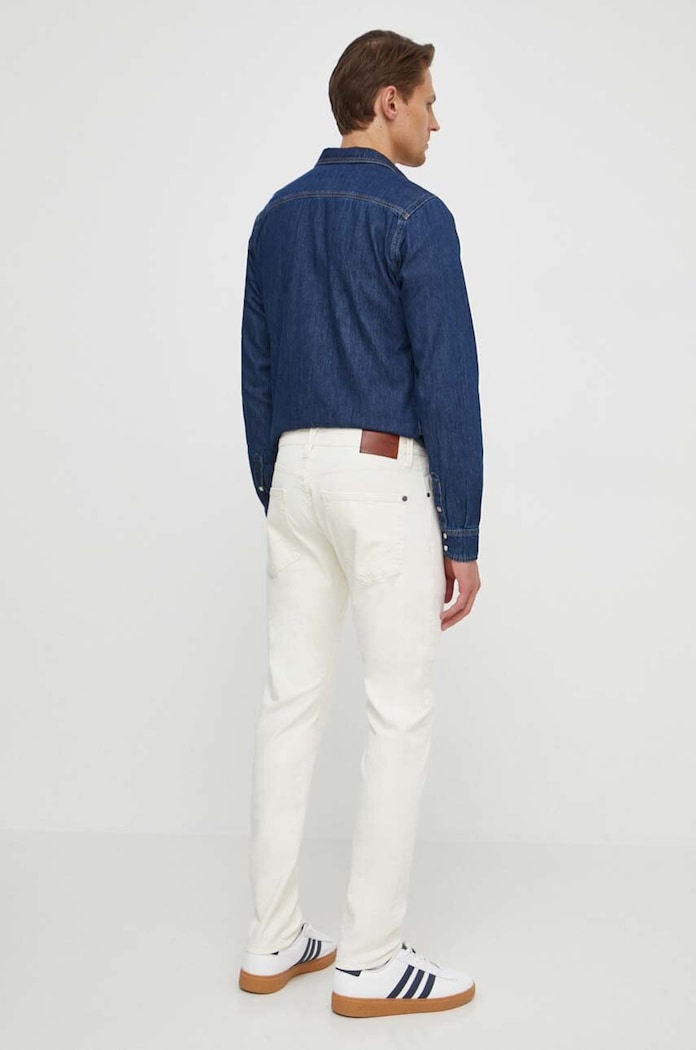 Odzież Pepe Jeans jeansy TAPERED JEANS PM207390WI5 beżowy
