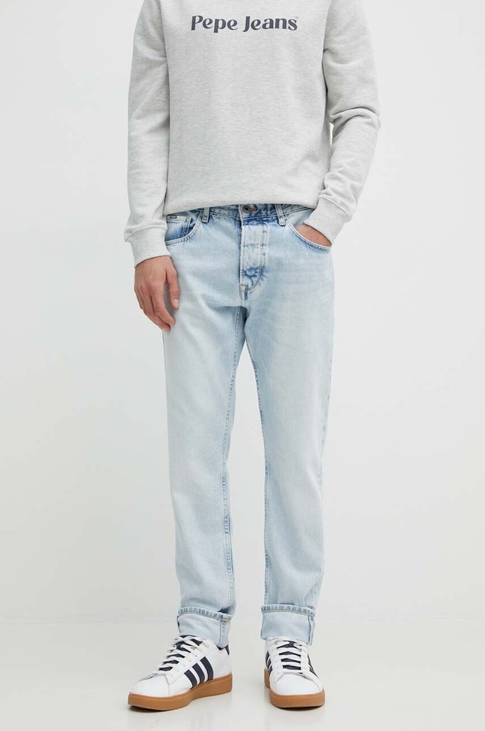Pepe Jeans jeansy TAPERED JEANS niebieski PM207392PF5