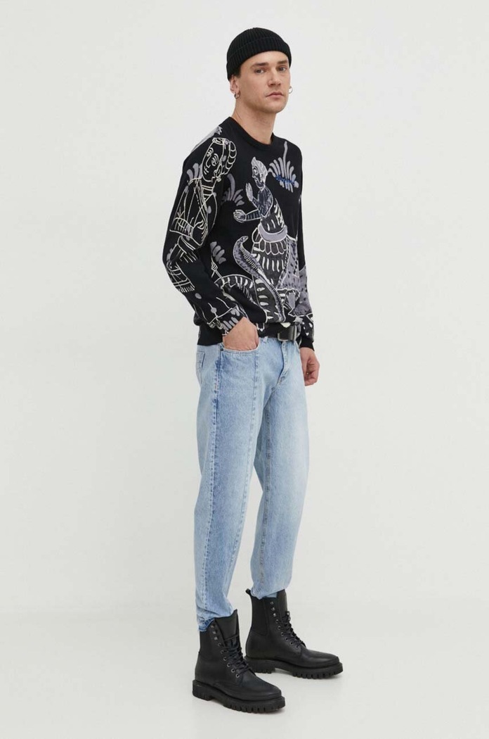 Desigual jeansi 24SMDD09 albastru SS24