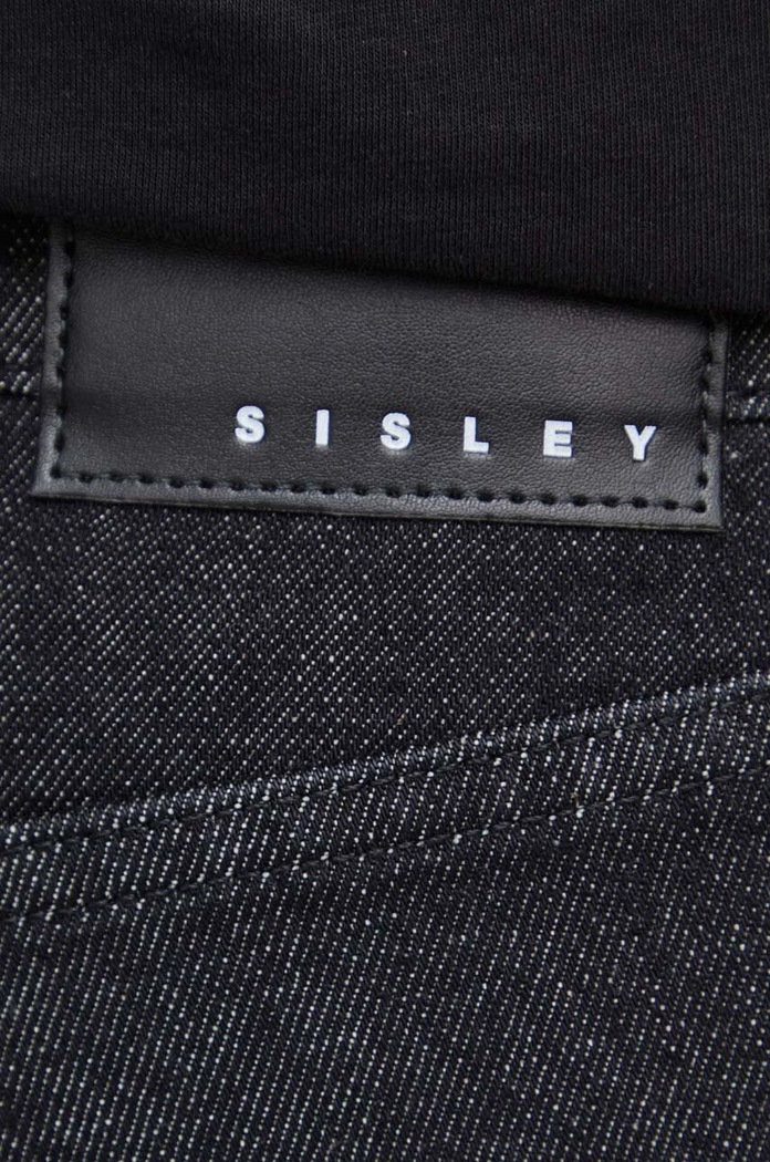 Τζιν παντελόνι Sisley μαύρο 4TLASE01R