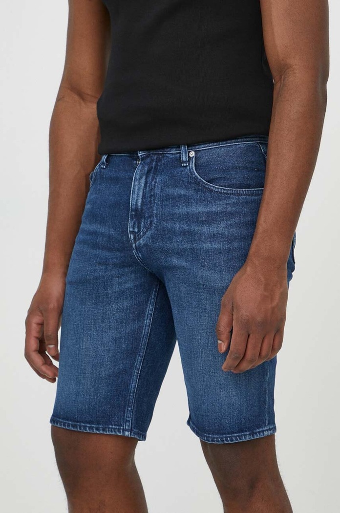 Tommy Hilfiger szorty z elastanem niebieski MW0MW35176