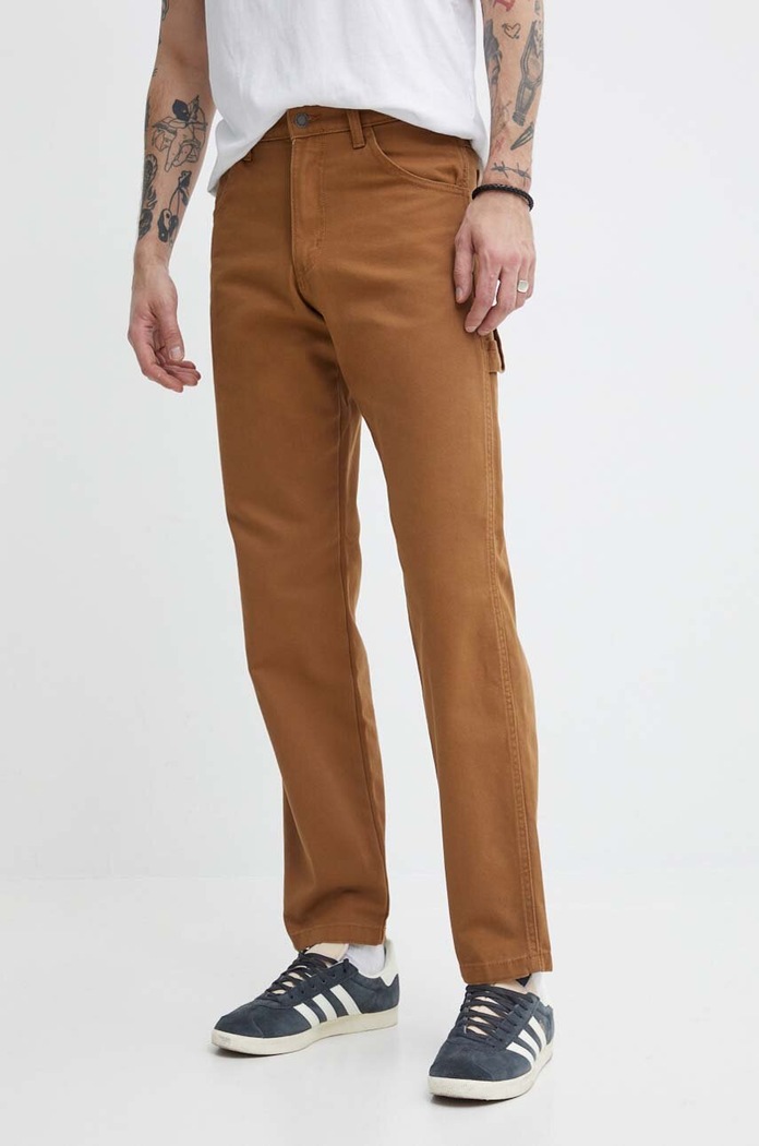 Dickies jeansy DUCK CARPENTER PANT brązowy DK0A4XIF