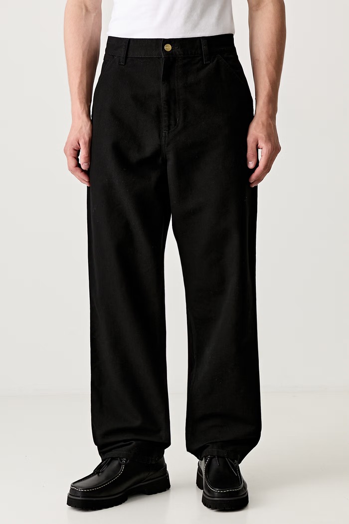 Carhartt WIP джинси relaxed fit чоловічі чорний I031497.8902