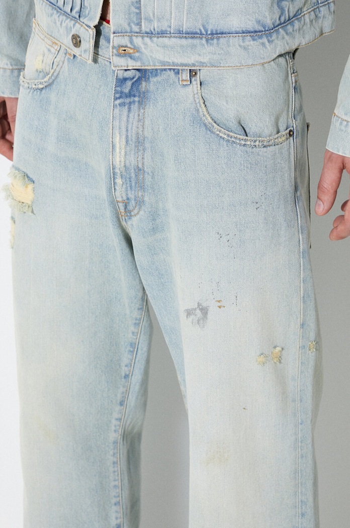 424 jeans Baggy Fit Denim FF4SMT30AP.TE001.500 blu