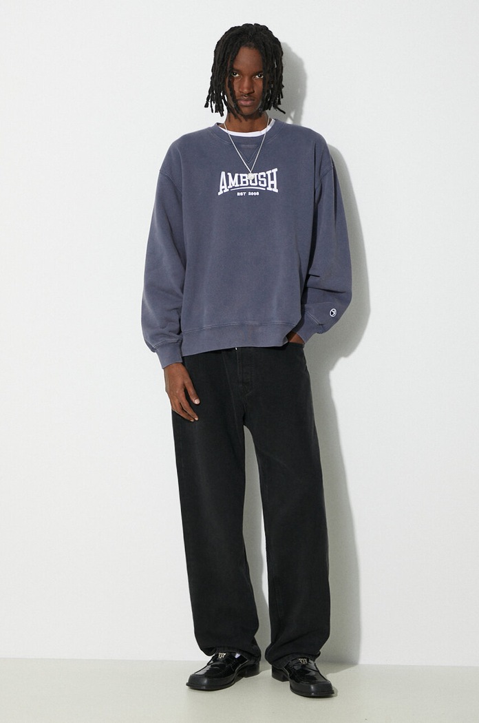 Traperice AMBUSH Waist Detail Denim Pants BMYB003S24DEN0011100 crna SS24