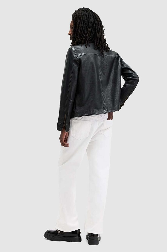 AllSaints blugi din bumbac LENNY M010EA alb