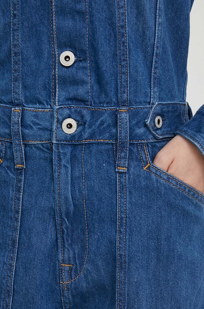 Pepe Jeans kombinezon jeansowy HUNTER UTILITY PL230474 niebieski