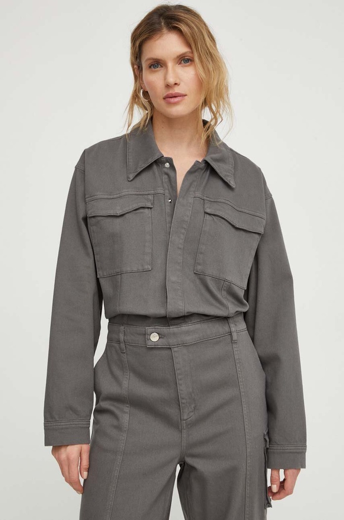 Gestuz kombinezon jeansowy 10908721 szary SS24