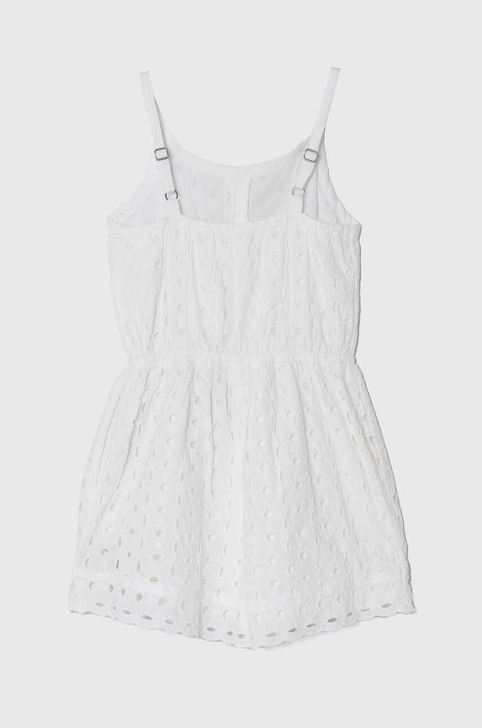 Abercrombie & Fitch salopetă din bumbac pentru copii KI259.4142 alb SS24