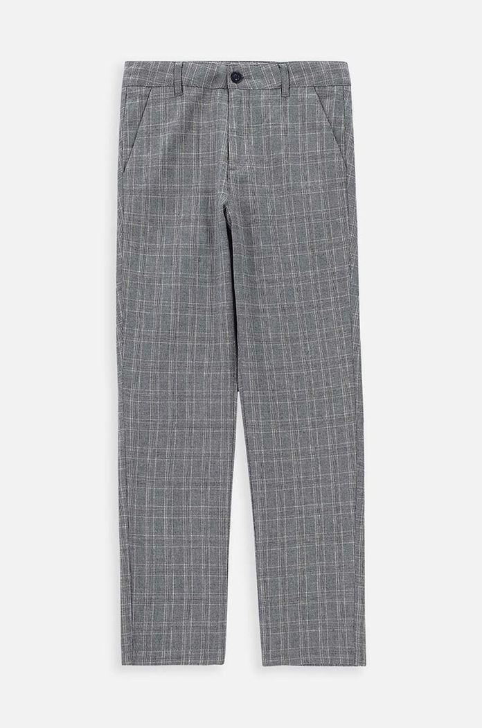 Coccodrillo gyerek nadrág vászonkeverékből WC4119108EJB szürke SS24