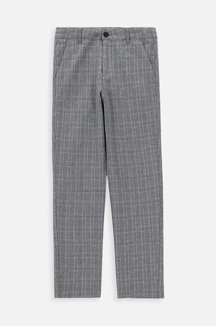 Coccodrillo gyerek nadrág vászonkeverékből WC4119108EJB szürke SS24
