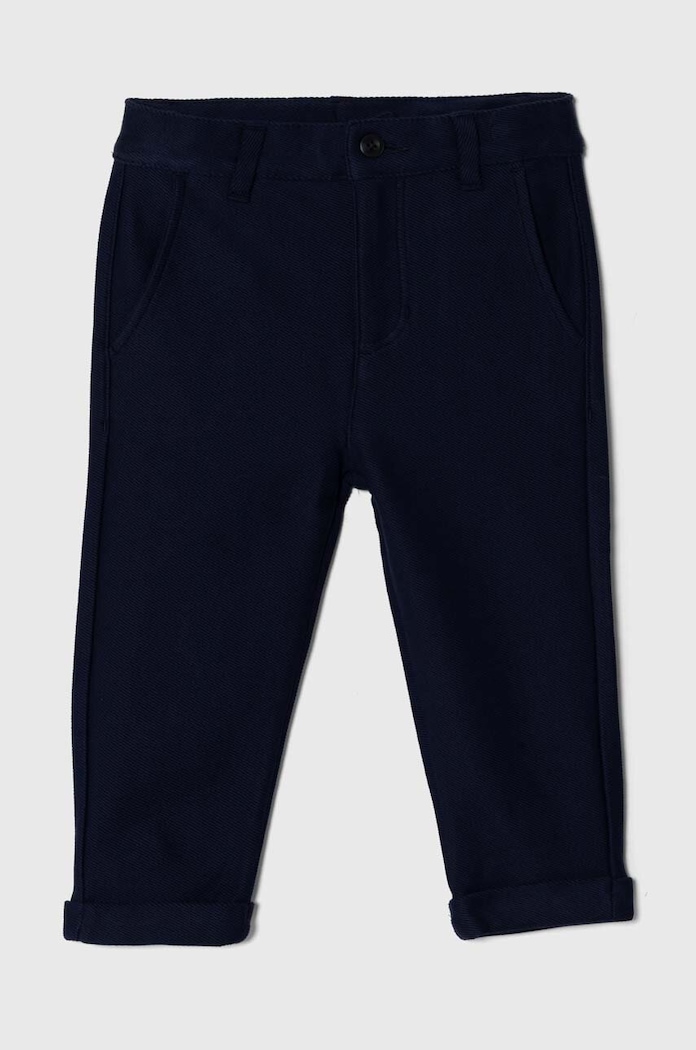 Dětské bavlněné kalhoty United Colors of Benetton pletenina námořnická modř 3ITZGF03N.P.Seasonal