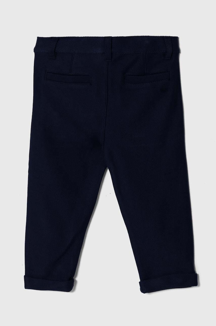 Dětské bavlněné kalhoty United Colors of Benetton 3ITZGF03N.P.Seasonal námořnická modř SS24