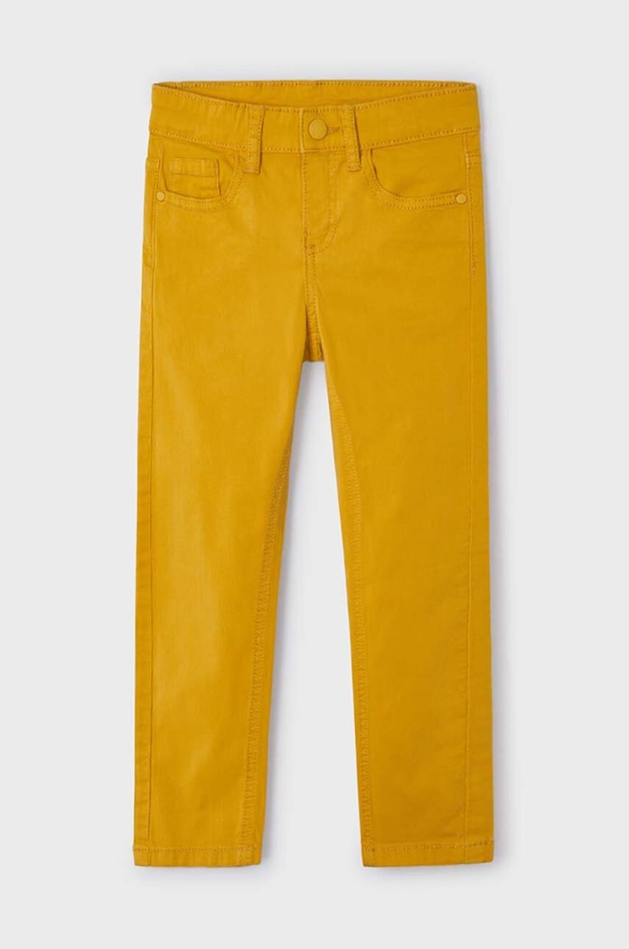 Mayoral jeans copii slim fit Planet friendly galben 509.5C.Mini.PPYH