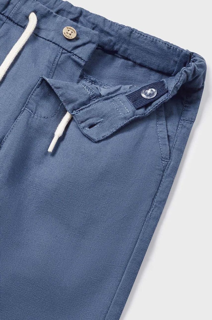 Băieți Mayoral pantaloni cu amestec de in pentru copii 1541.3C.Baby.PPYH albastru
