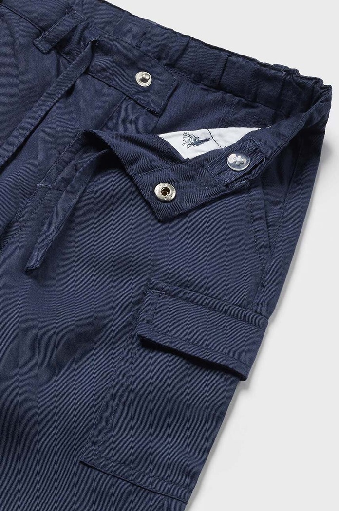 Băieți Mayoral pantaloni bebe cargo slim 1551.3H.Baby.PPYH bleumarin