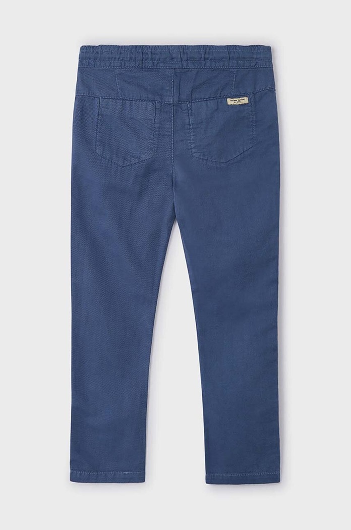 Mayoral Pantaloni cu amestec de in pentru copii 3527.5F.Mini.PPYH albastru SS24