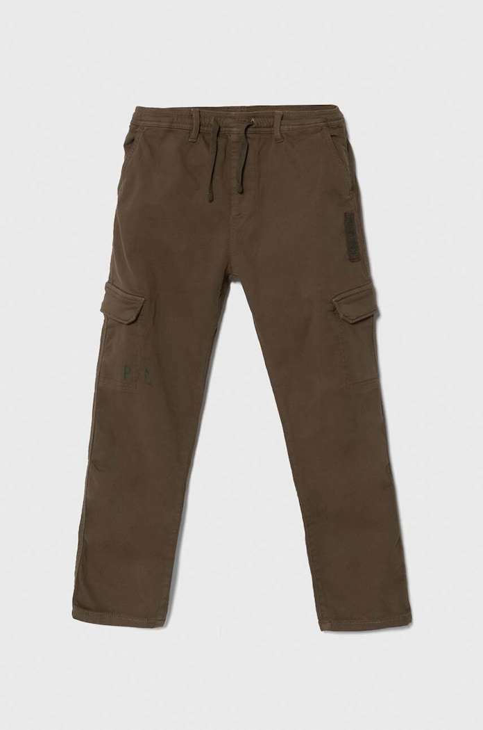 Detské nohavice Pepe Jeans TADEO s elastanom zelená PB210699