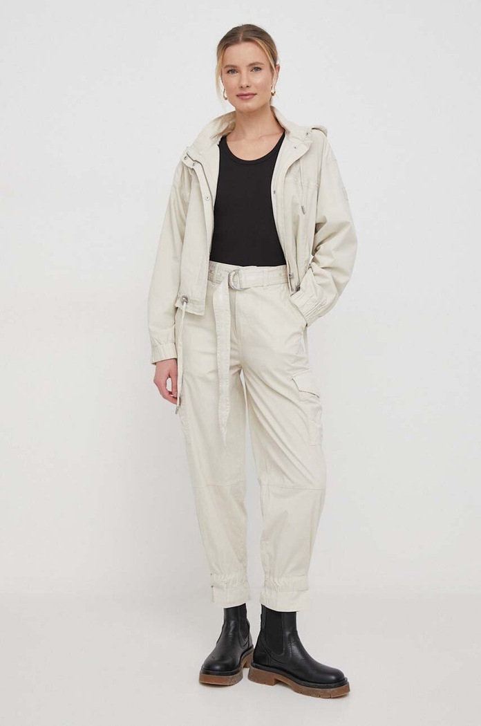 Παντελόνι DKNY E3KK0VDZ μπεζ SS24
